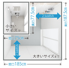 ぴったりシャワーユニット画像