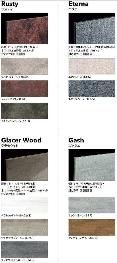 クリナップラクエラ グランドシリーズ一覧