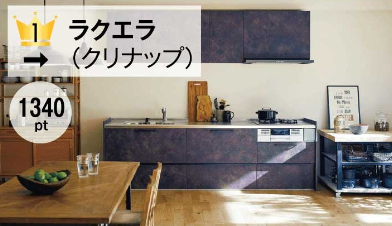 クリナップキッチン ラクエラの画像