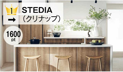 クリナップキッチン ステディアの画像