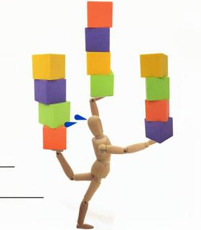 いそがしくしている画像